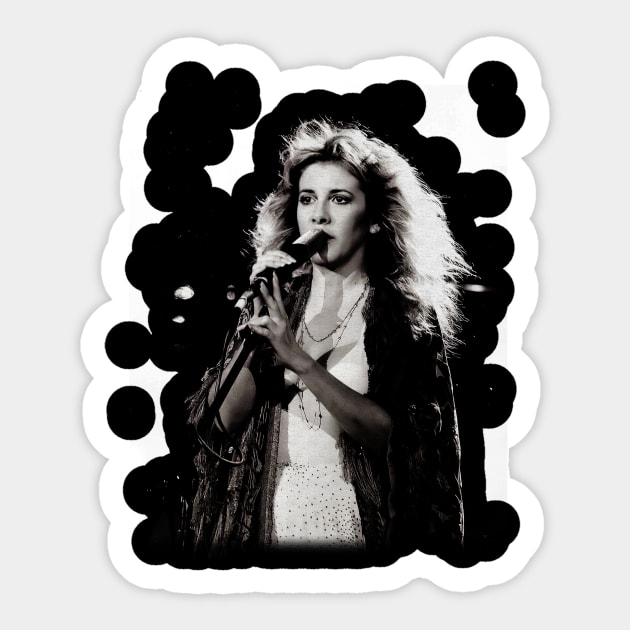 Stevie Nicks Vintage Sticker by Garza Arcane